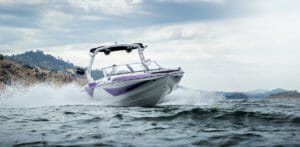 Supreme Boats racing through the water.