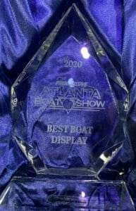 Atlanta boat show display.