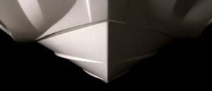 Deep V bow studio shot