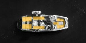 Top down view of ballast diagram