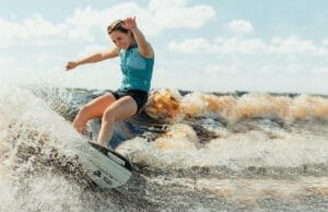 Whitley Stewart wake surfing