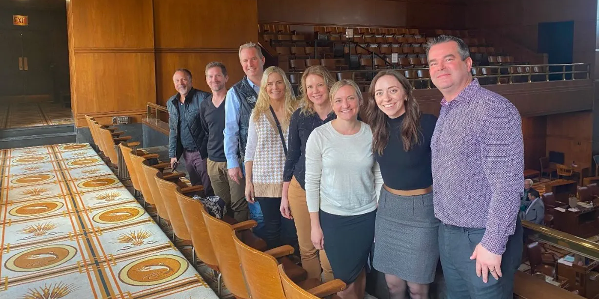 Group of boat executives