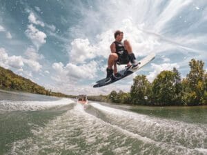 JB O'neill wakeboarding