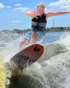 Zane Montgomery wake surfer