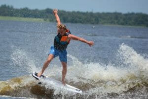 Zane Montgomery wake surfer
